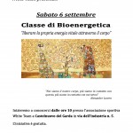 Classe di bioenergetica - Sabato 6 settembre 2014